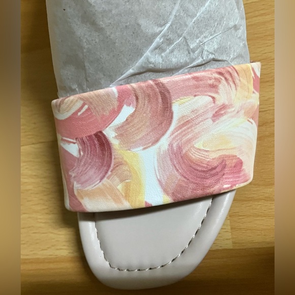Rockport X Oh Joy! Collaboration Pink Multi Block Heel Sandal: Size 7.5 - Picture 6 of 8